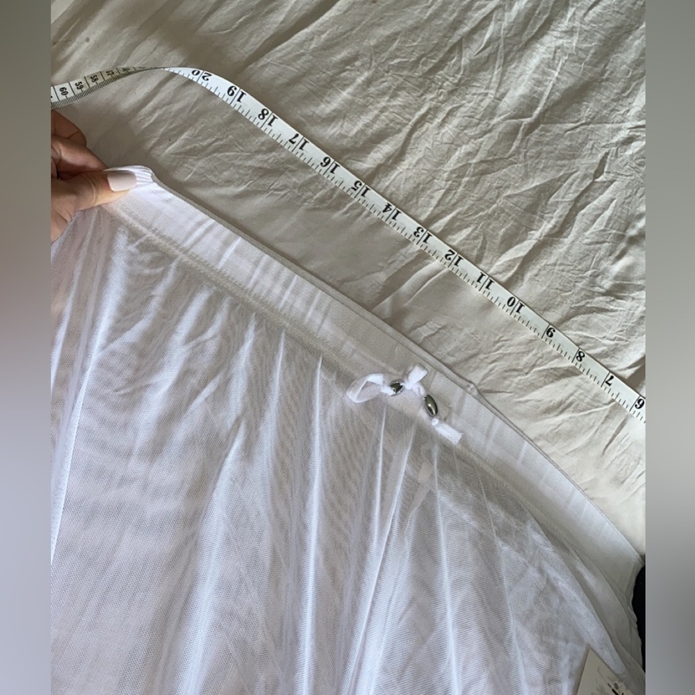 New White sheer beachwear pants - Picture 6 of 6